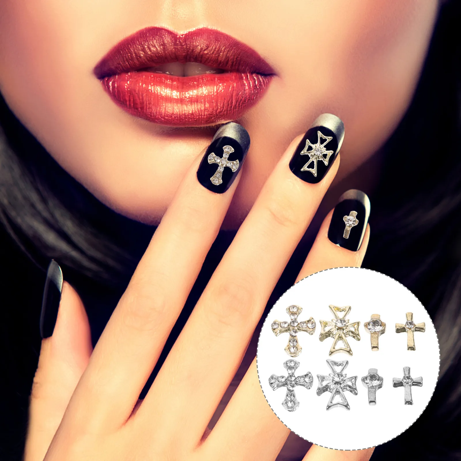 

80 Pcs Nail Jewels for Art Rhinestones Charms Nails Design Accessories Decorations