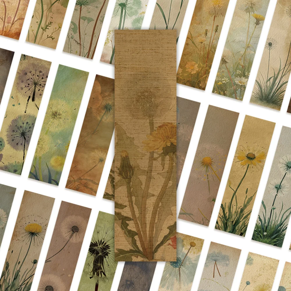 

Book Marking Cards 30pcs Retro Bookmarks Reading DIY Handbook Art Decoration Book Page Clip Student Reading Book Accessories