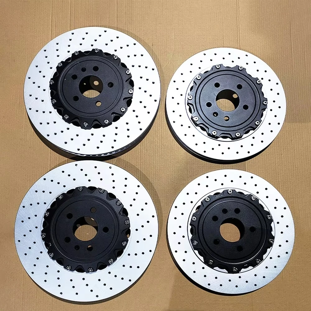 

High Performance Custom Design Aluminum Cap 2-Piece for Audi S6 S7 RSQ8 RS7 SQ7 Brake Disc