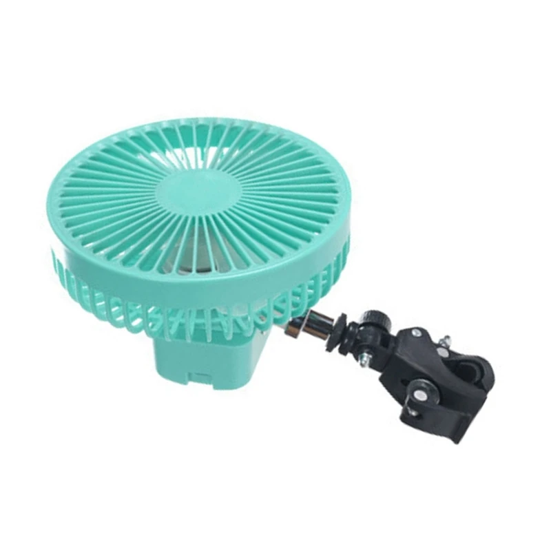 Ventilador com clipe 4 velocidades para barraca cultivo Ventilador potente com clipe oscilante baixo ruído para viagens