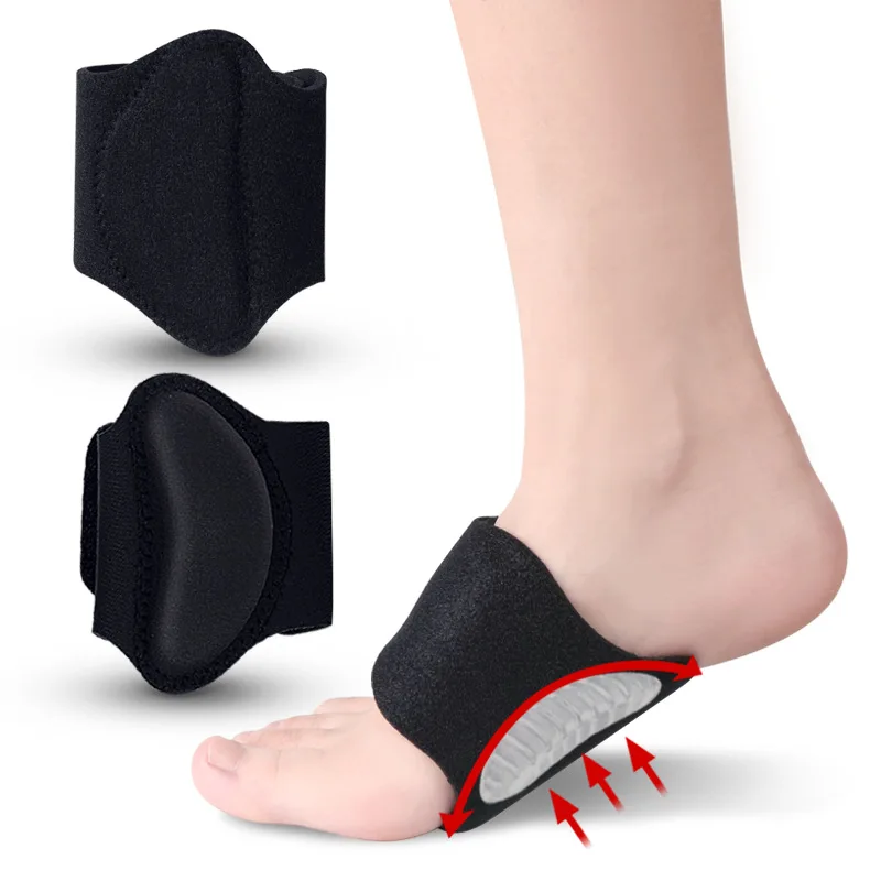 Good 2pcs Compression Arch Support Brace High Quality For Men And Women For Flat Feet High Arches Fallen Arches Heel Fatigue