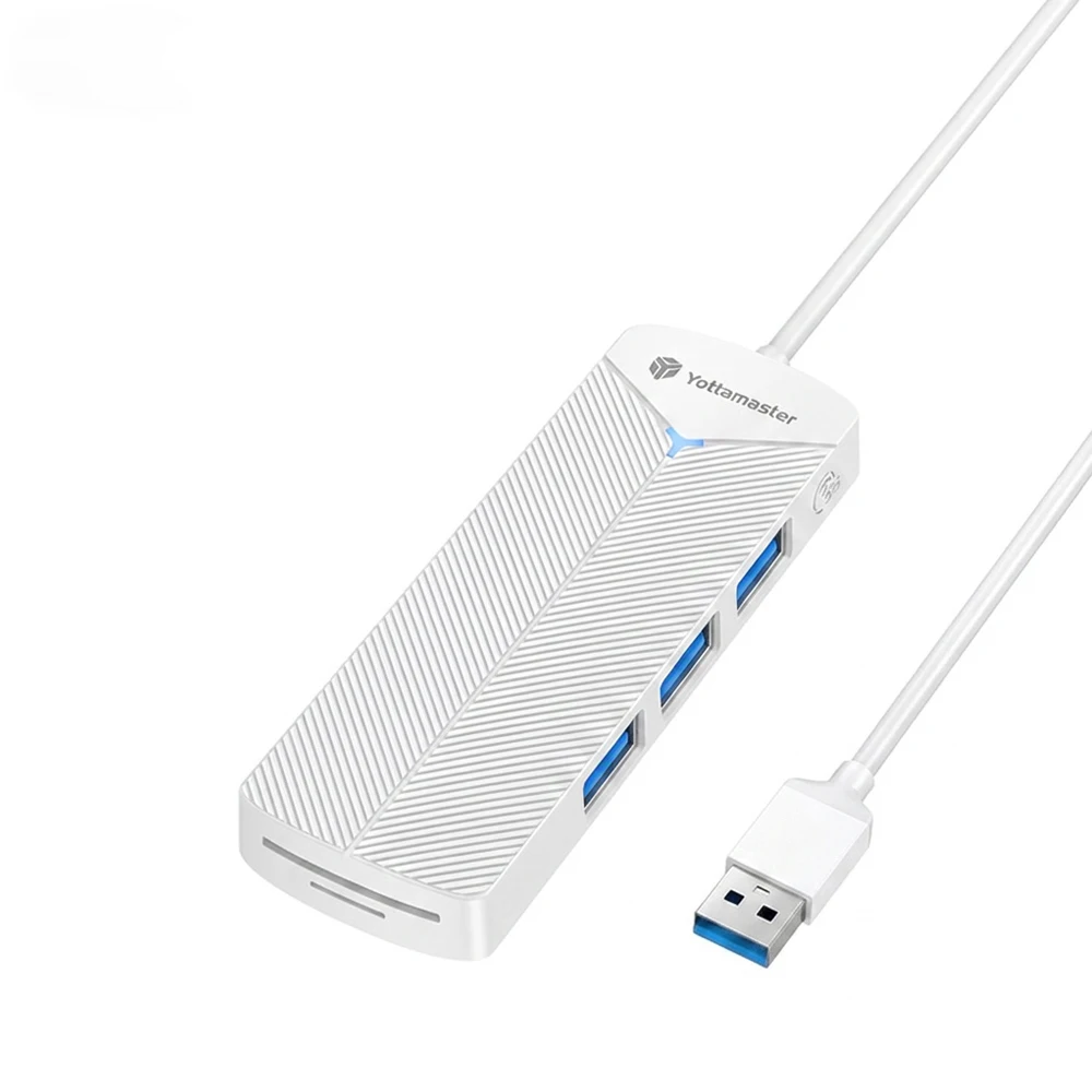 Yottamaster 5 Gbit/s 4-in-1 USB3.0-Hub, USB-HUB-Adapter, Erweiterungsdock, ultraflacher OTG-Adapter Typ C für PC, iOS, Computerzubehör