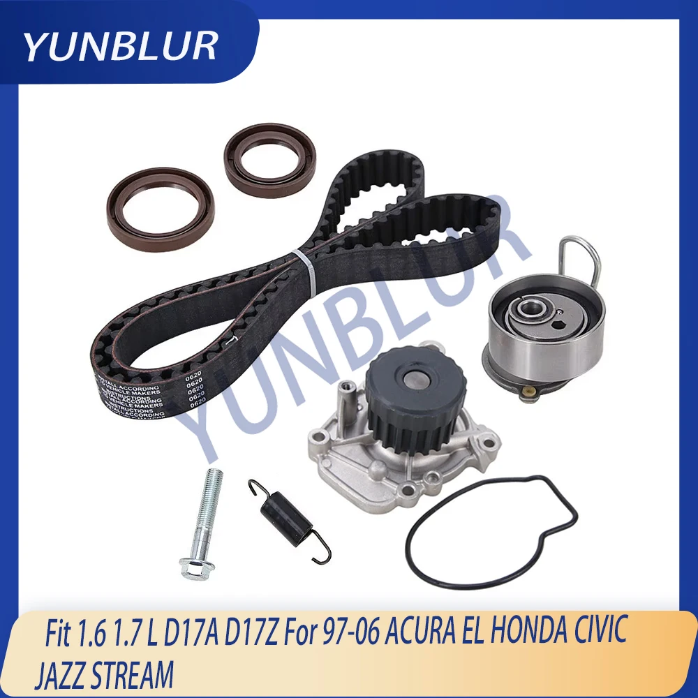 

D17A D17Z Engine Parts Timing Belt Water Pump Tensioner Set Kit Fit 1.6 1.7 L For 97-06 ACURA EL HONDA CIVIC JAZZ STREAM