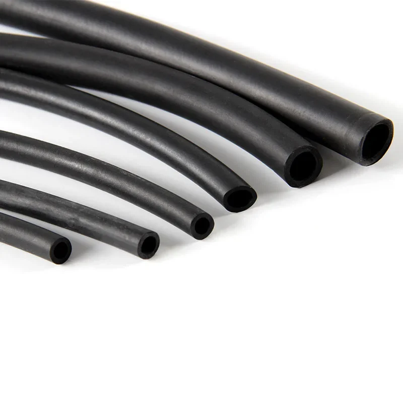 Black Fluororubber FKM Viton Oil Hose Tube Tubing Pipe Acid alkali high temperature corrosion resistance  ID 2~16mm