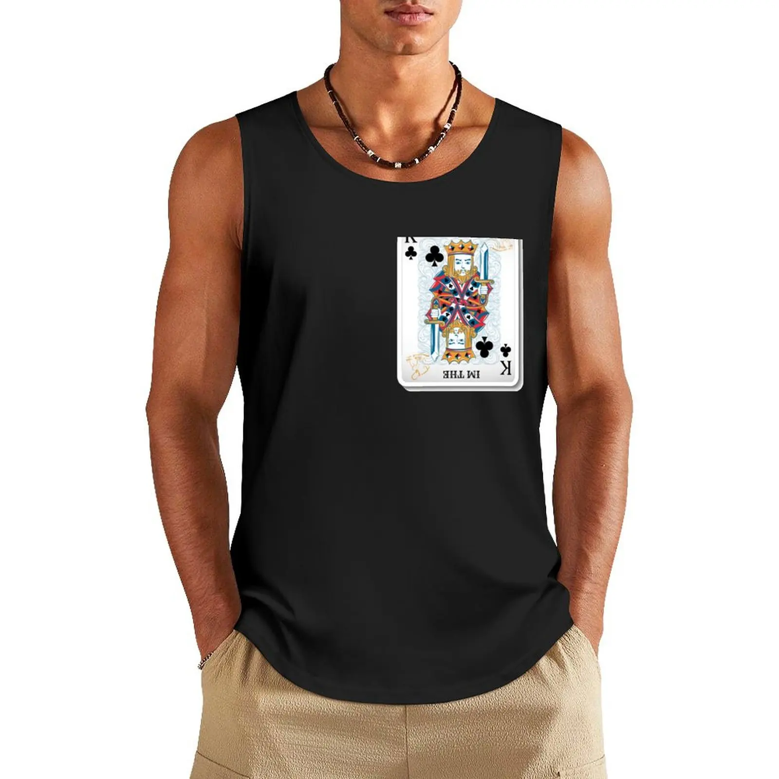 

King of clubs Tank Top Sleeveless top man sexycostume Bodybuilding shirt