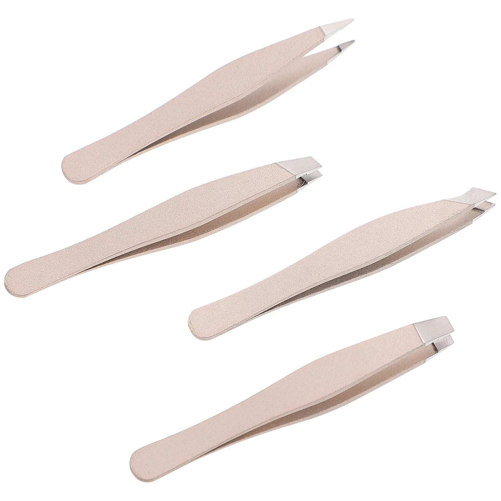 

4 Pcs Eyebrow Trimmer Stainless Steel Mini Clip Shaping Tool Eyebrow Grooming Eyelash Tweezers Makeup Supplies