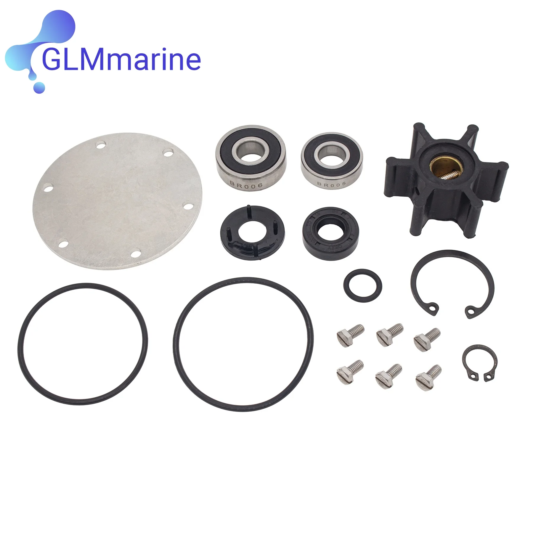 Raw Water Sea Pump Rebuild Kit for Yanmar Engine 128377-42500 128397-42500 128990-42500 I-143