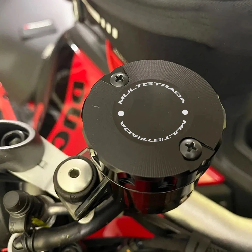 Voor Ducati Multistrada 950 1100 1200 1260 1200 S 1260 S V2 V4 Accessoires Motorcycle CNC Voor Achter Remvloeistofreservoir cover