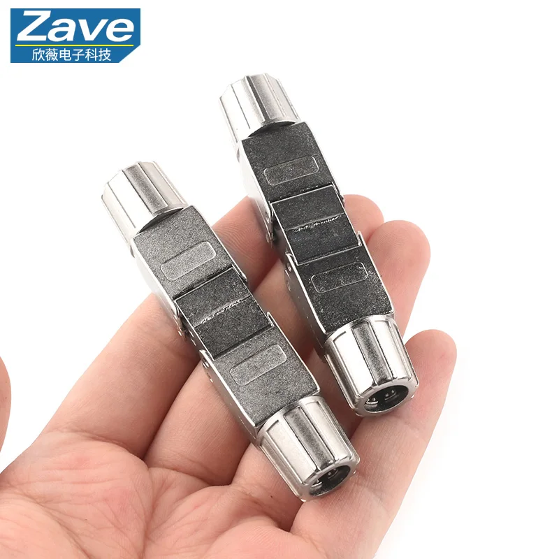 Conector de cabo Ethernet Cat6a/Cat7 - Adaptador blindado, sem ferramentas e direto para extensão de rede