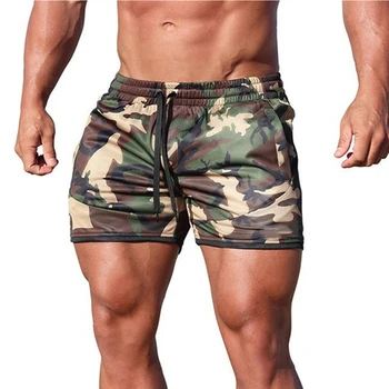 Sommer Neue Fitness Shorts Mode Atmungsaktiv Schnell Trocknend Turnhallen Bodybuilding Jogger Shorts Slim Fit Shorts Camouflage Jogginghose