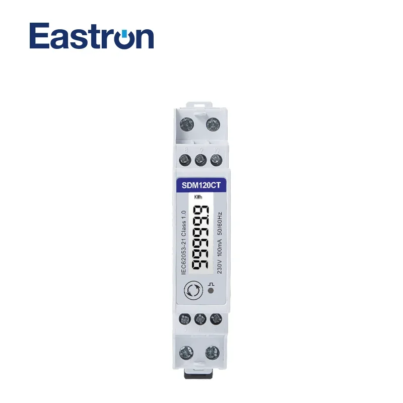 Medidor do Consumo da Energia Elétrica Fase Fios 230v Rs485 Modbus Kwh Kvarh Entrada 0.1v Mid