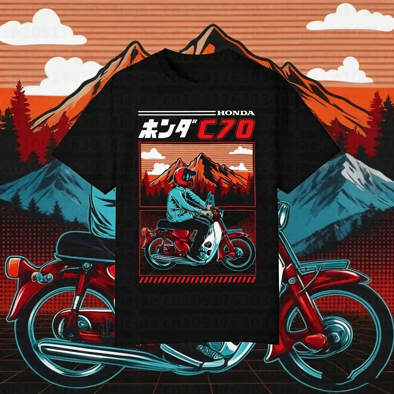 

Новая летняя футболка Honda 2026 для мужчин и женщин, хлопковая, для мотоциклов и внедорожного велоспорта, весна-осень