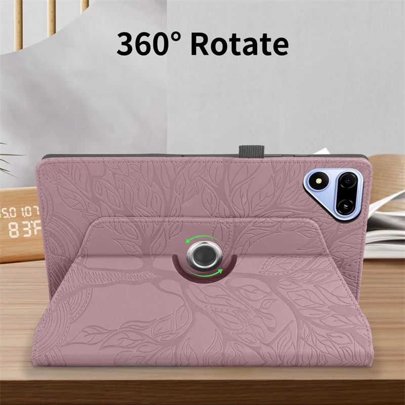 For Tecno MegaPad 2 Case 11 inch Embossed 360 Rotating PU Leather Stand Cover For Tecno MegaPad 2 (T1103)11