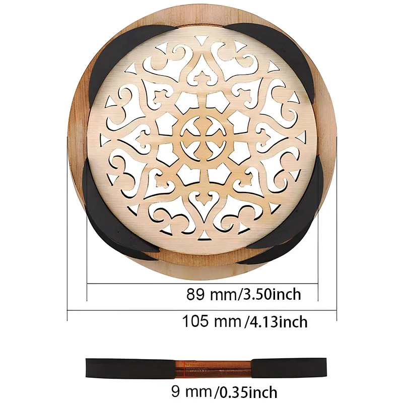Wooden Guitar Soundhole Cover Sound Hole Cover Guitar Block Protector For Acoustic Classic Guitar 41 Inch view 6
