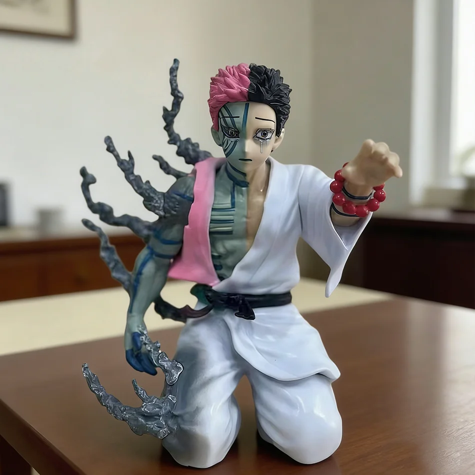 Auf Lager 16cm Demon Slayer Akaza Hakuji Anime-Figur Modellpuppe Actionfigur PVC-Dekoration Desktop-Ornament Spielzeug