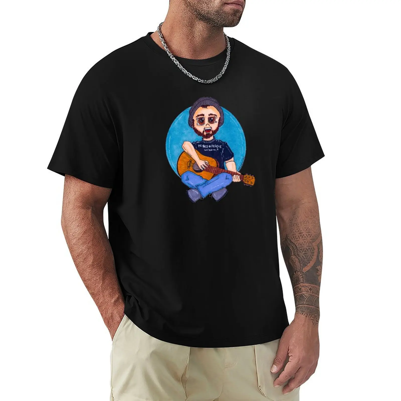 

Teach Peace T-Shirt korean fashion Funny t-shirts cotton graphic tees men t shirts high quality