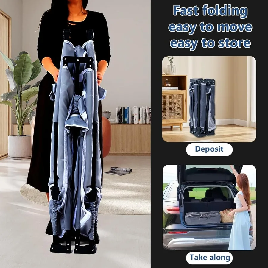 Foldable Baby Playpen 50"X50"Play pen for Babies and Toddlers Portable Playpen Collapsible Indoor and Outdoor Fence with Visibl