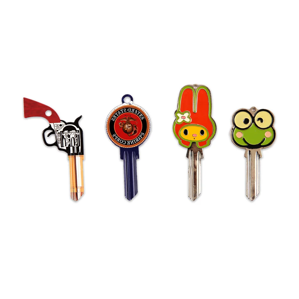 Discount Cartoon Animation Character Blank Keys 10pcs/batch for House Home Door Key blanks Main Door Locks