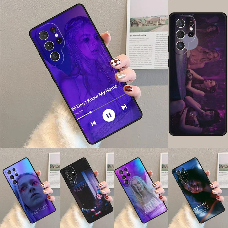 Coque de téléphone antichoc pour Samsung Galaxy note 10 pro S26 Ultra S23 S24 FE S25 S21 S22 PLUS, série télévisée américaine Euphoria