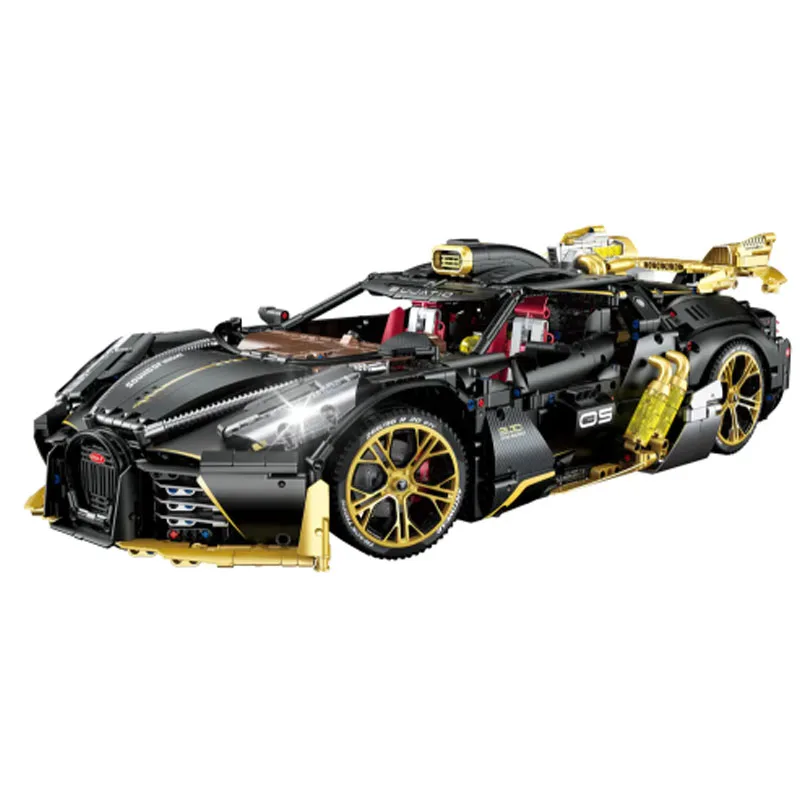 Two-Seat Concept Sports Car Building Block Set 1:8 Scale, Using High-Quality Abs Material To Make Decorations, Children'S Gifts