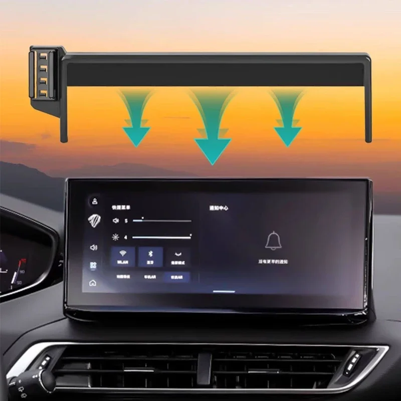 

Car Special Phone Holder For PEUGEOT 2008 4008 5008 2020-2026 GPS Screen Navigation Stand Modify Protect Auto Accessories