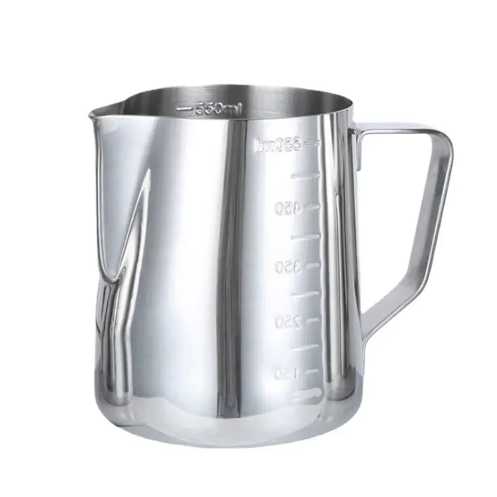 Creative Thickening Large-Capacity Stainless Steel Measuring Cup With Graduated Pointed Mouth Garland Cup Office Color Coffee