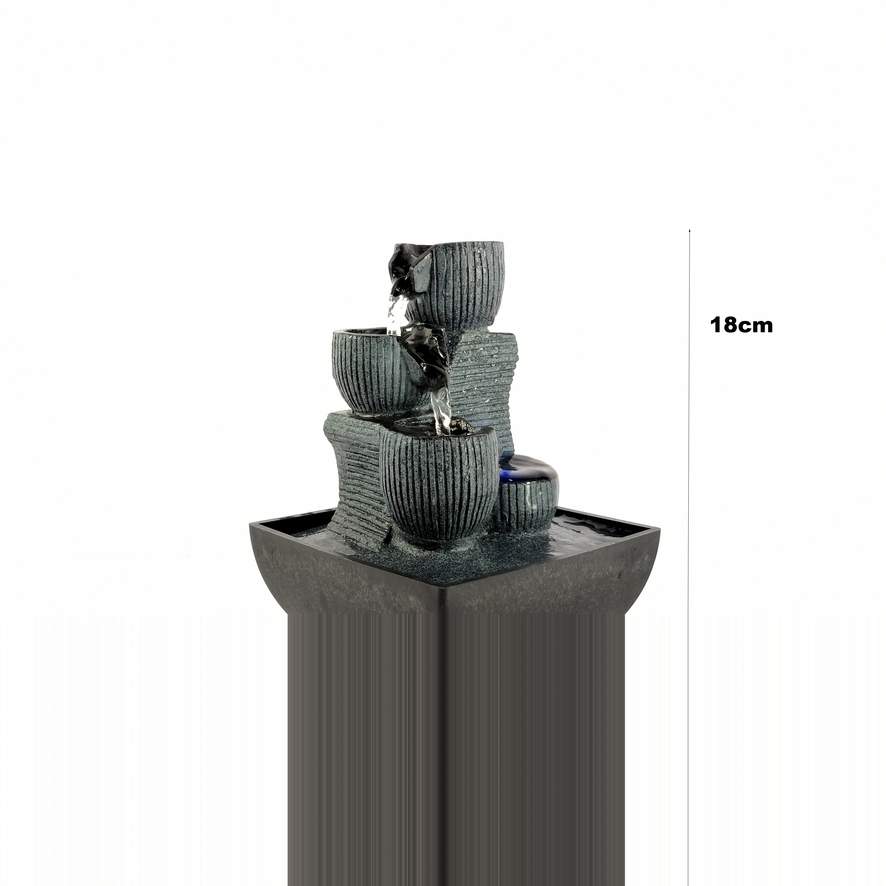 LED المياه المتدفقة نوافير سطح المكتب الثروة جيدة محظوظ فنغ شوي زينة زن التأمل اليوغا الحلي السلمية #6