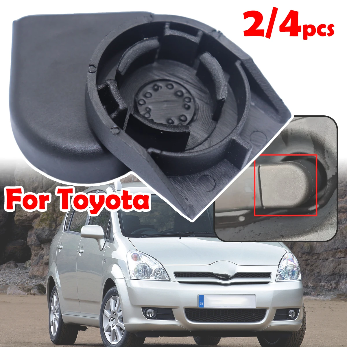

Front Windshield Windscreen Window Wiper Arm Nut Rocker Cap Bolt Cover 8529213010 For Toyota Corolla Verso Yaris Auris 2006 2008