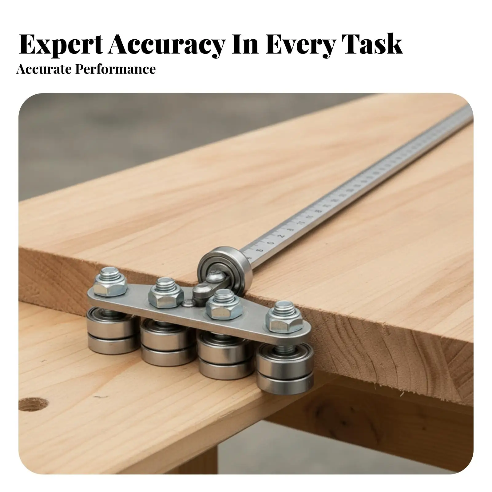 Circular Saw Guide Rail 19.7IN Aluminum Alloy Track Saw Guide Ruler with Fastening Hardware for Precise Straight Cutting Work