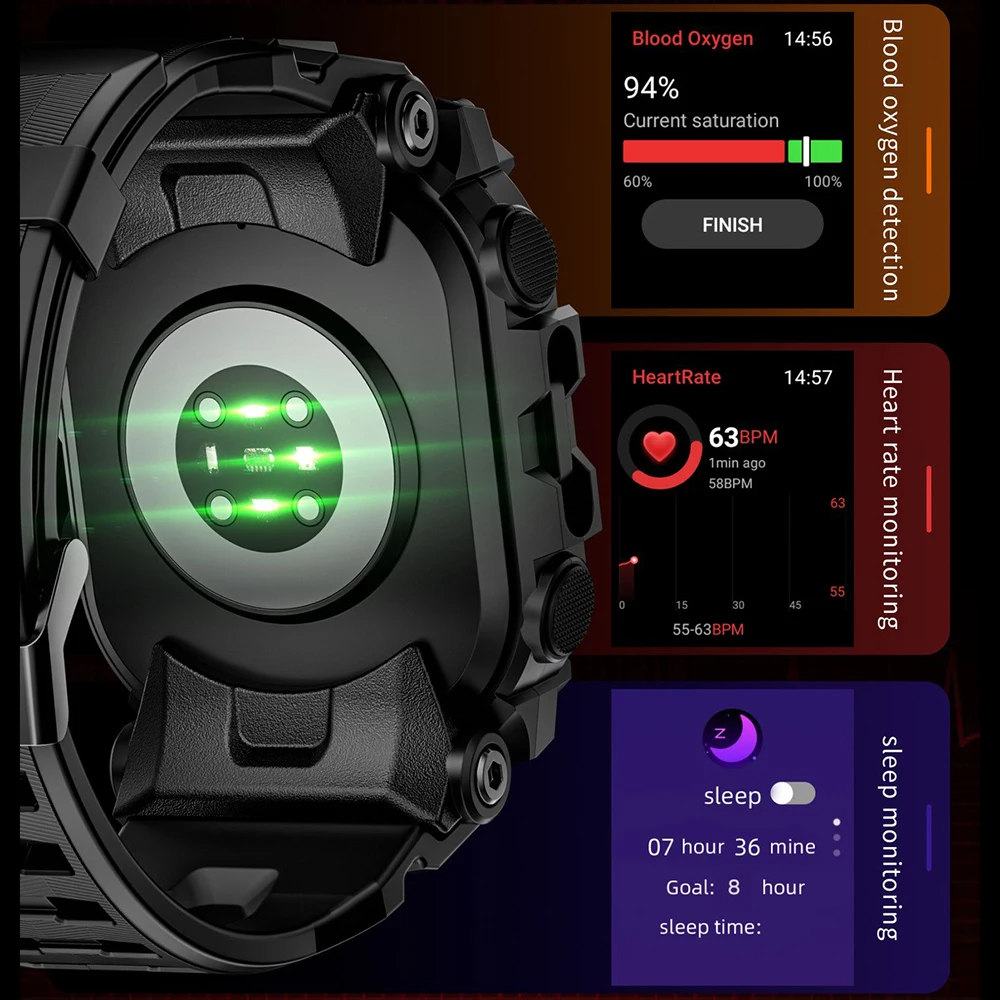 LOKMAT 4G بطاقة SIM ساعة أندرويد الهاتف تلسكوبي كاميرا دوارة مربعة شاشة كبيرة واي فاي مصباح يدوي جهاز تعقب للياقة البدنية Smartwatch