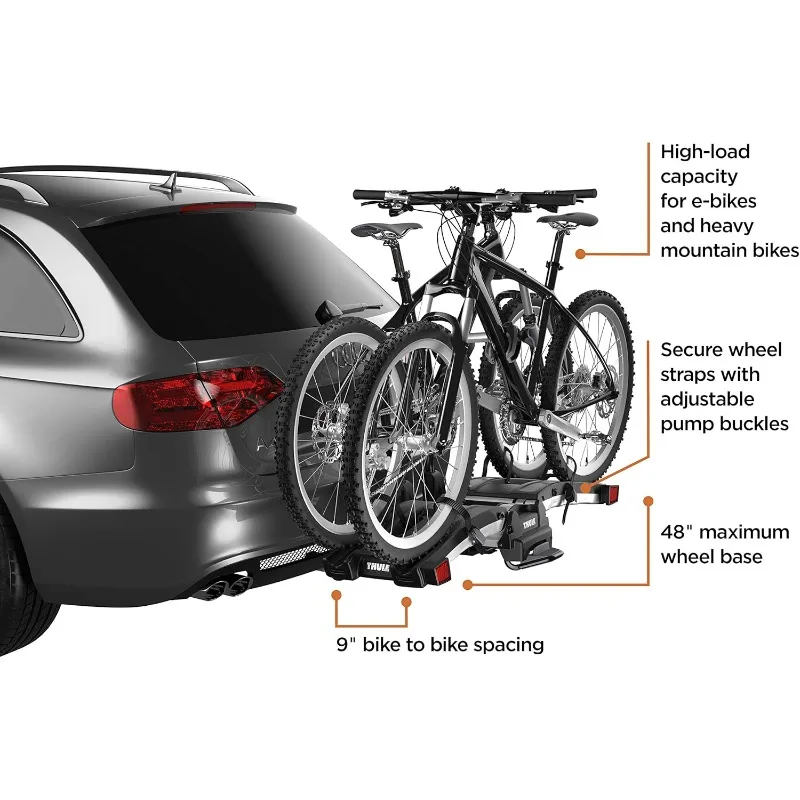 Thule EasyFold XT 2 Hitch Bike Rack , Black