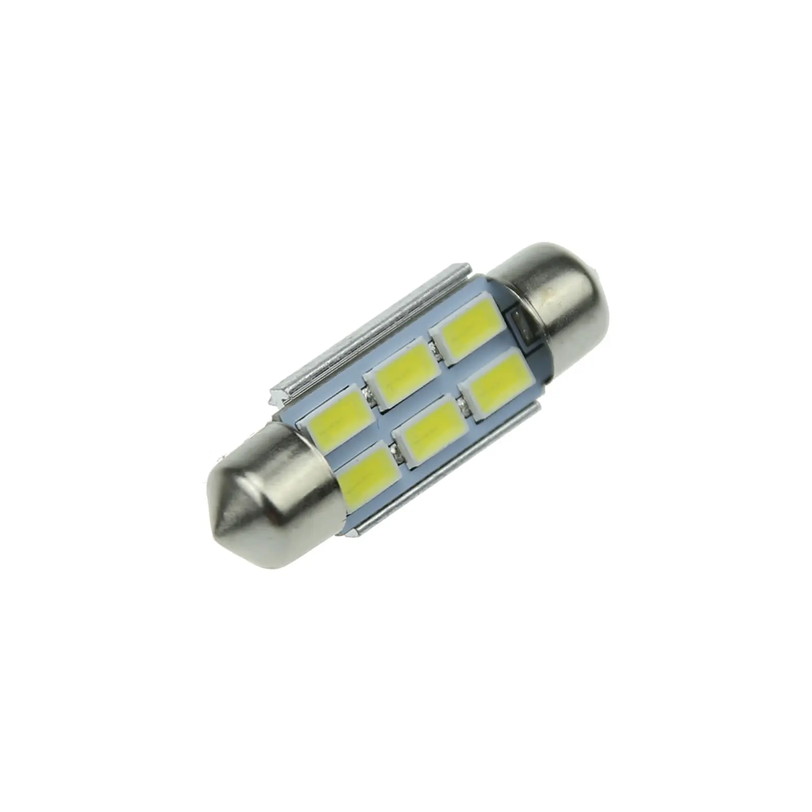 10x White Car 36MM Festoon Light Internal Blub Canbus Error Free 6 Emitters 5630 SMD LED 6451 I126-W