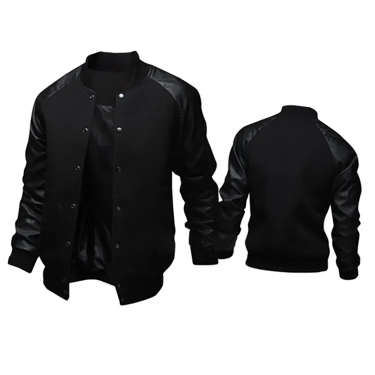 Herren Patchwork-Jacke, Großhandel, Baseball-Shirt mit großen Taschen, Herbst-Winter-Mantel, Vintage Streetwear Mode – Detail 2