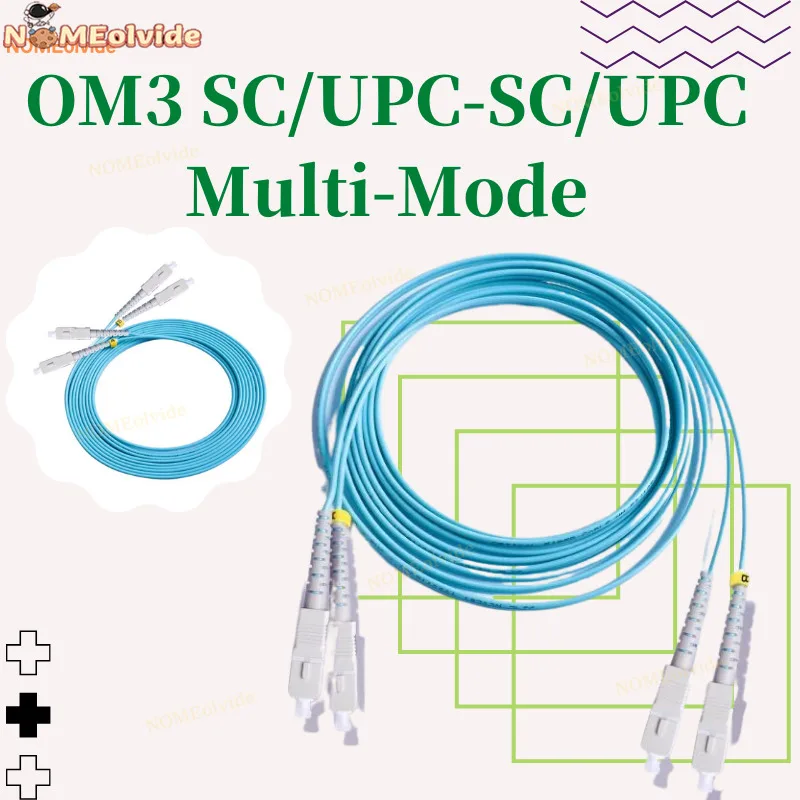 

10PCS/Pack OM3 SC/UPC-SC/UPC Multi-Mode OM3 Fiber Cable Multimode Duplex Fiber Optical Jumper Patch Cord 3M 5M 10M SC-SC Genuine