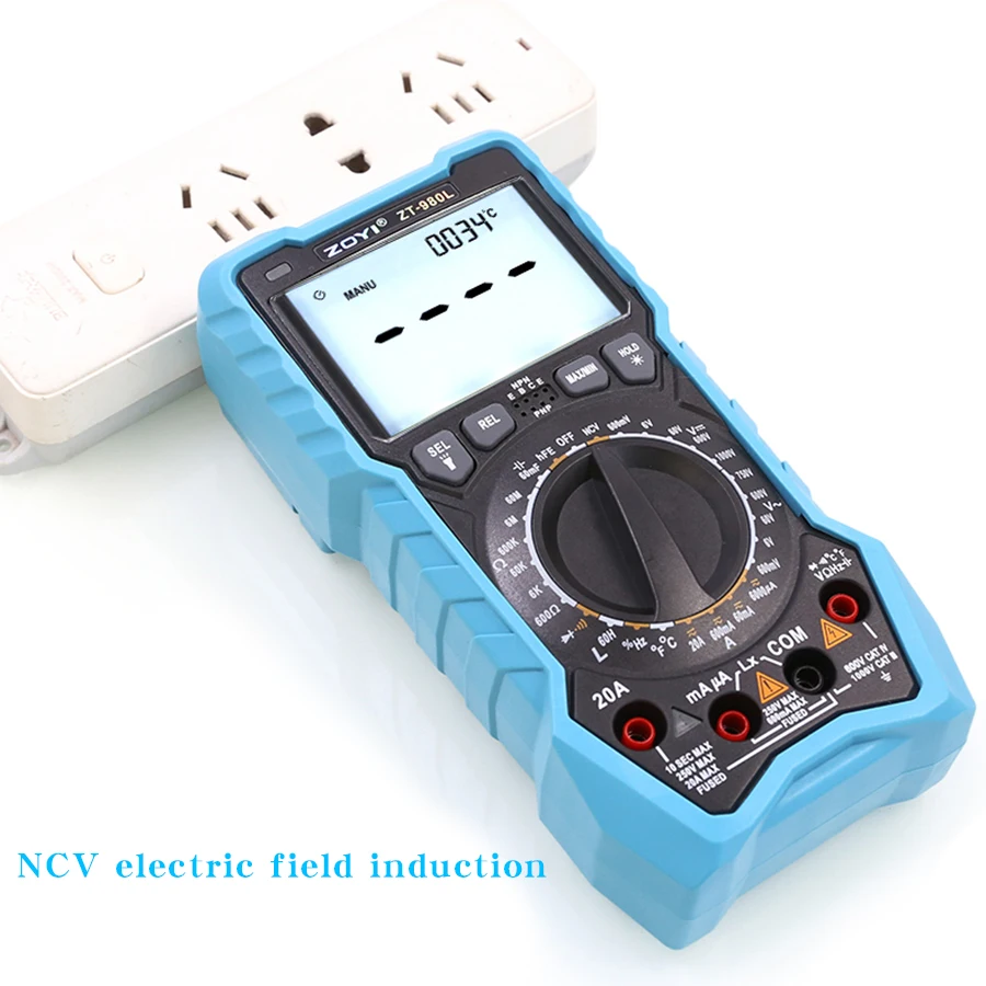 ZOYI ZT-980L Digital Inductance Capacitance High Precision Multimeter Universal Meter for AC/DC Voltage Current