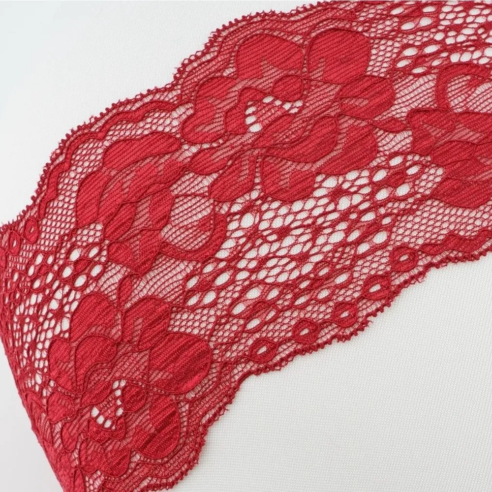 Korean Lace Floral Headbands Wide Spandex Hollow-Out Lightweight Headwrap Solid Color Breathable Mesh Elastic Hair Bands