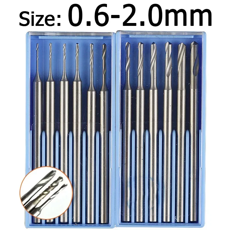 Tungsten Steel Engraving Drill Bit 2.35mm Shank 0.6-2mm Rotary File For Ivory Olive Core Carving Drill Needle Engraving Tools