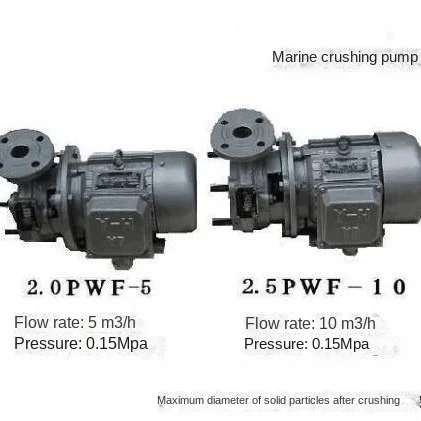 Marine crushing pump 2.5PWF-20 marine horizontal centrifugal pump marine fire pump