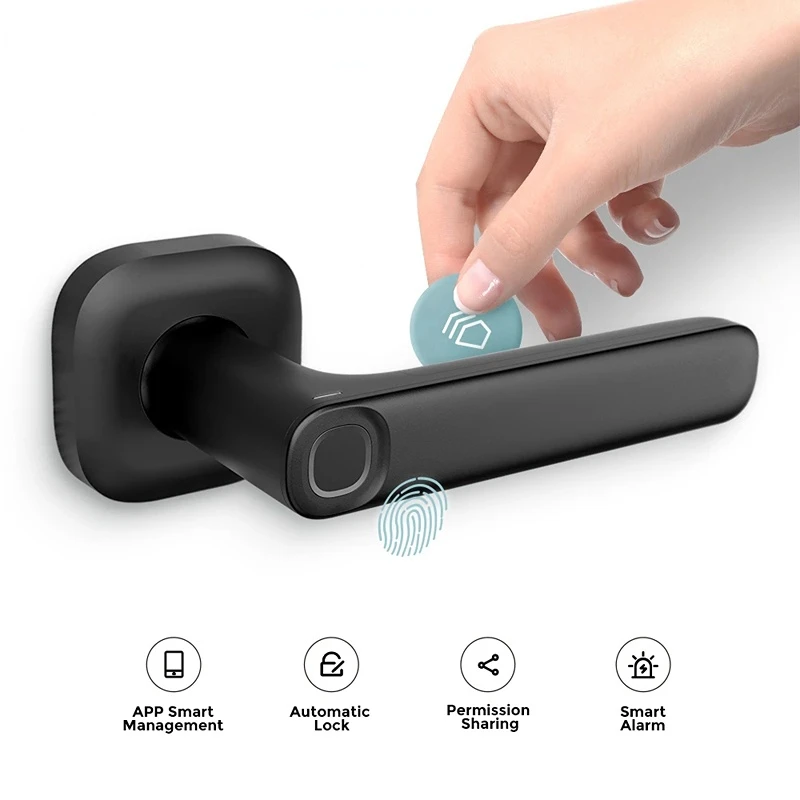 

Fingerprint Smart Lock Wireless Smart Door Lock NEC Card Network Lock Support For Alexa Google Home Smart Home Handle Lock