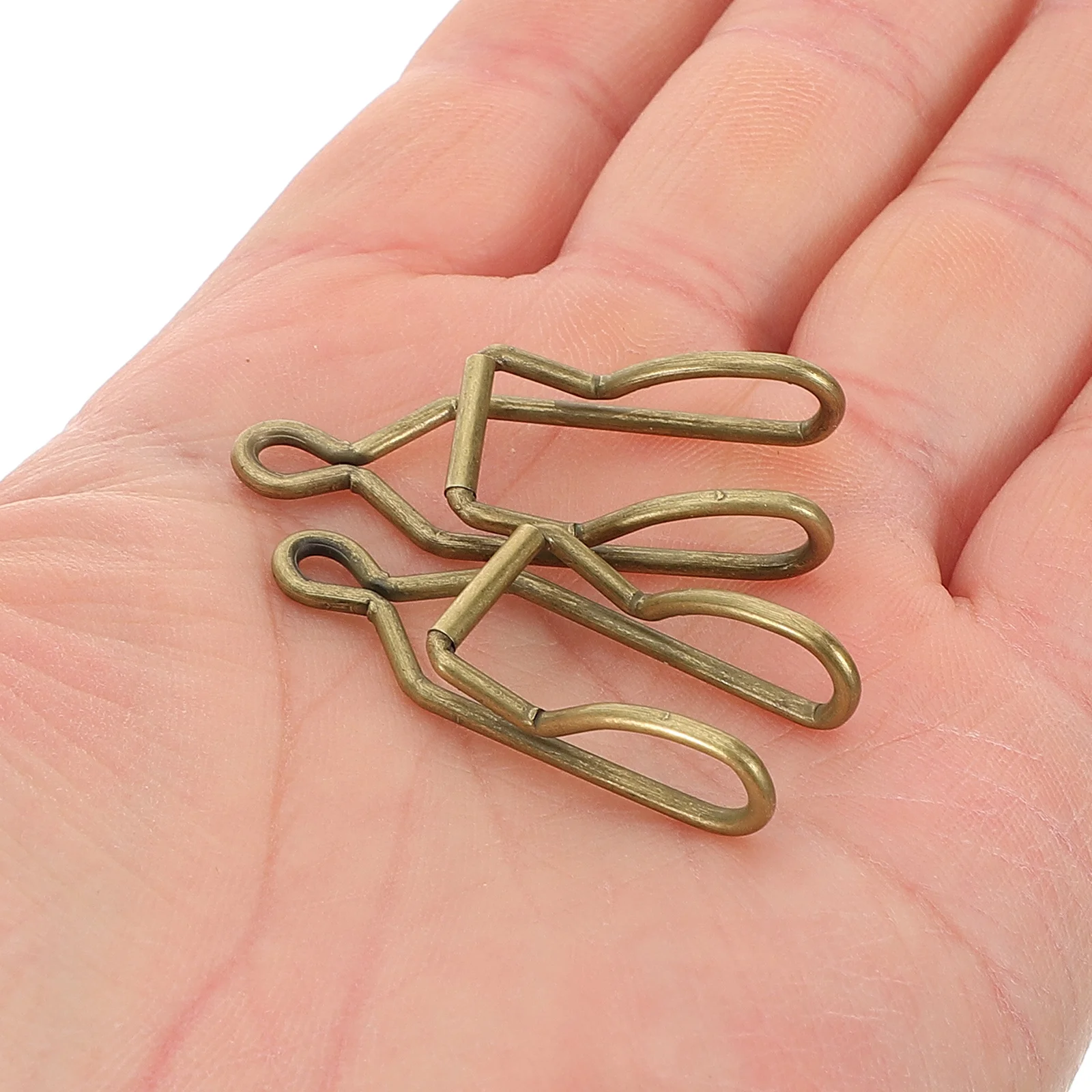 

50Pcs Pocket Watch Chain Clasps Iron Metal Clips Simple Structure Easy Use DIY Craft Accessories for Pocket Watch Chains