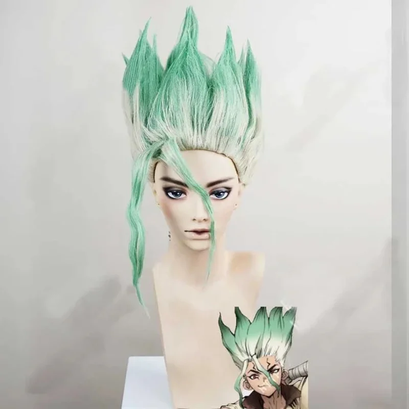 أزياء أنيمي جديدة لعام 2025 دكتور ستون سينكو إيشيغامي أزياء شعر مستعار + أزياء تنكرية سينكو للبالغين باللون الأبيض للرجال مجموعة كاملة من سيارة عيد الميلاد للهالوين ☆ ☆ #3