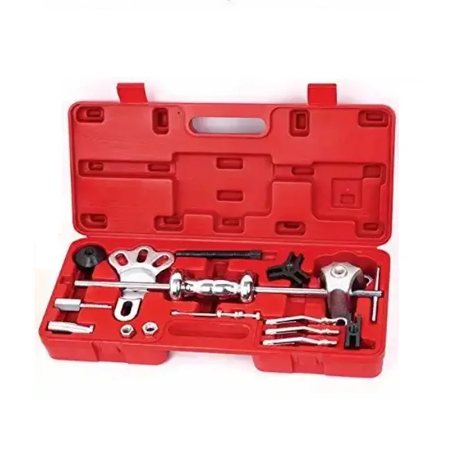 

Автомобильные инструменты, 17 шт., универсальный съемник скользящего молотка, инструмент для ремонта автомобилей, инструмент для установки сердечника колеса, инструмент для ремонта листового металла