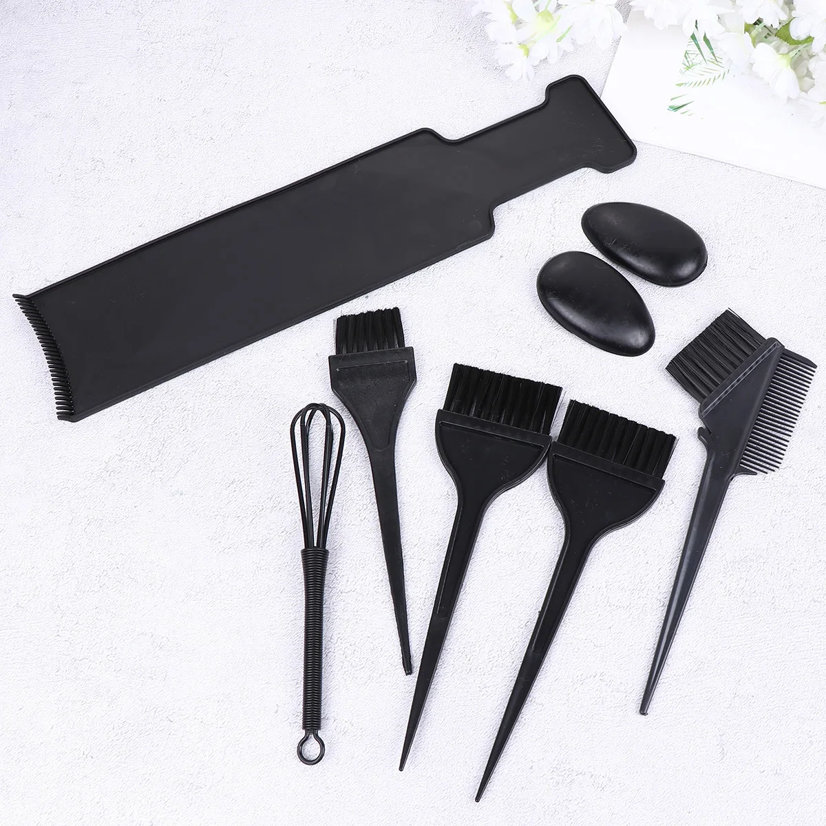

8Pcs Hair Dye Tool Kit Professional Grade Plastic Coloring Set for Easy DIY Dye Application At Home Or Salon Use Only