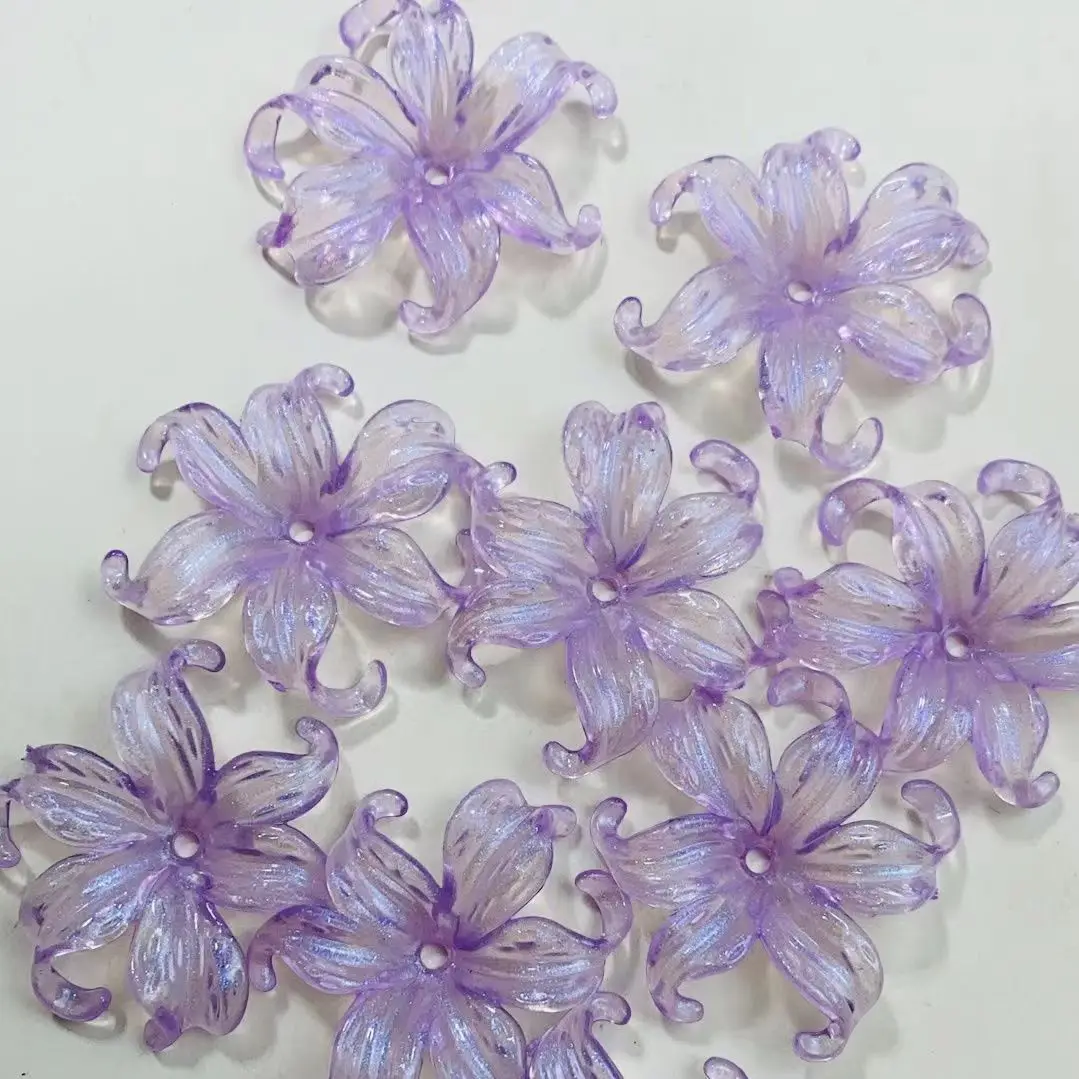 50PCS Night Light Iris Ocean Flower DIY Handmade Three Dimensional Petal Decoration Ornament Floral Art Crafts