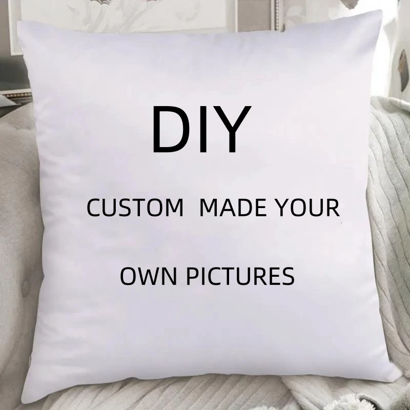 DiY custom MADE YOUR OWN Picture Christmas Letter Embroidered Cushion Cover Without Filter