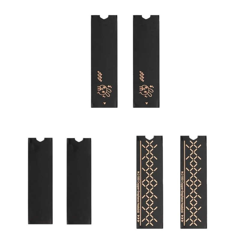 2x M.2 المبرد SSD مبردات ذاكرة الكمبيوتر المحمول SSD التبريد M.2 SSD مبردات الذاكرة تبريد المبرد الجرافين النحاس بالوعة الحرارة