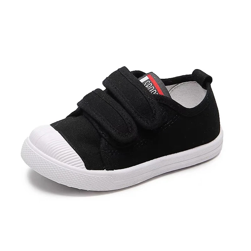 Zapatillas de lona transpirables para niños y niñas, zapatos deportivos para correr, suela suave, informales, talla 21-30, primavera y otoño