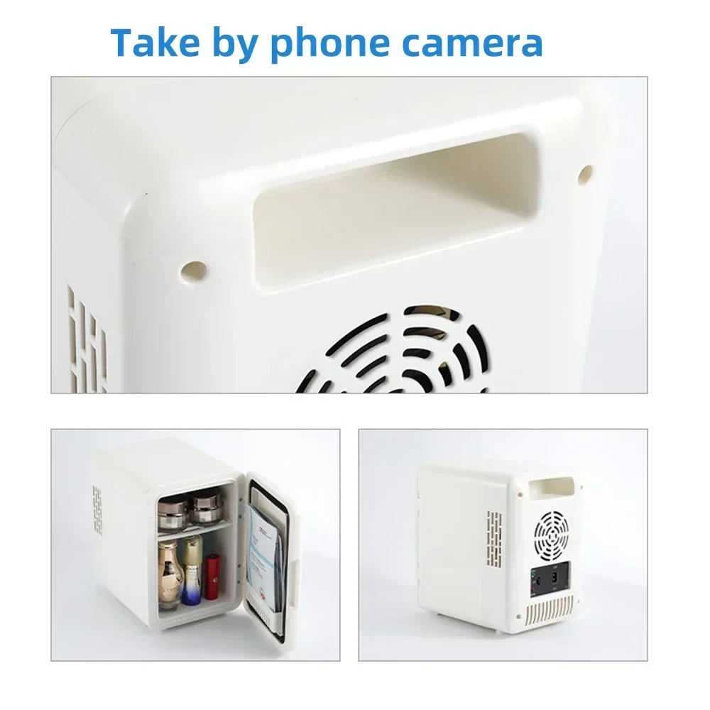 Mini Refrigerator Home Multifunction Portable Beauty Refrigerator Face Fridge Fridge 4L Desktop Cosmetics Refrigerators CarHome