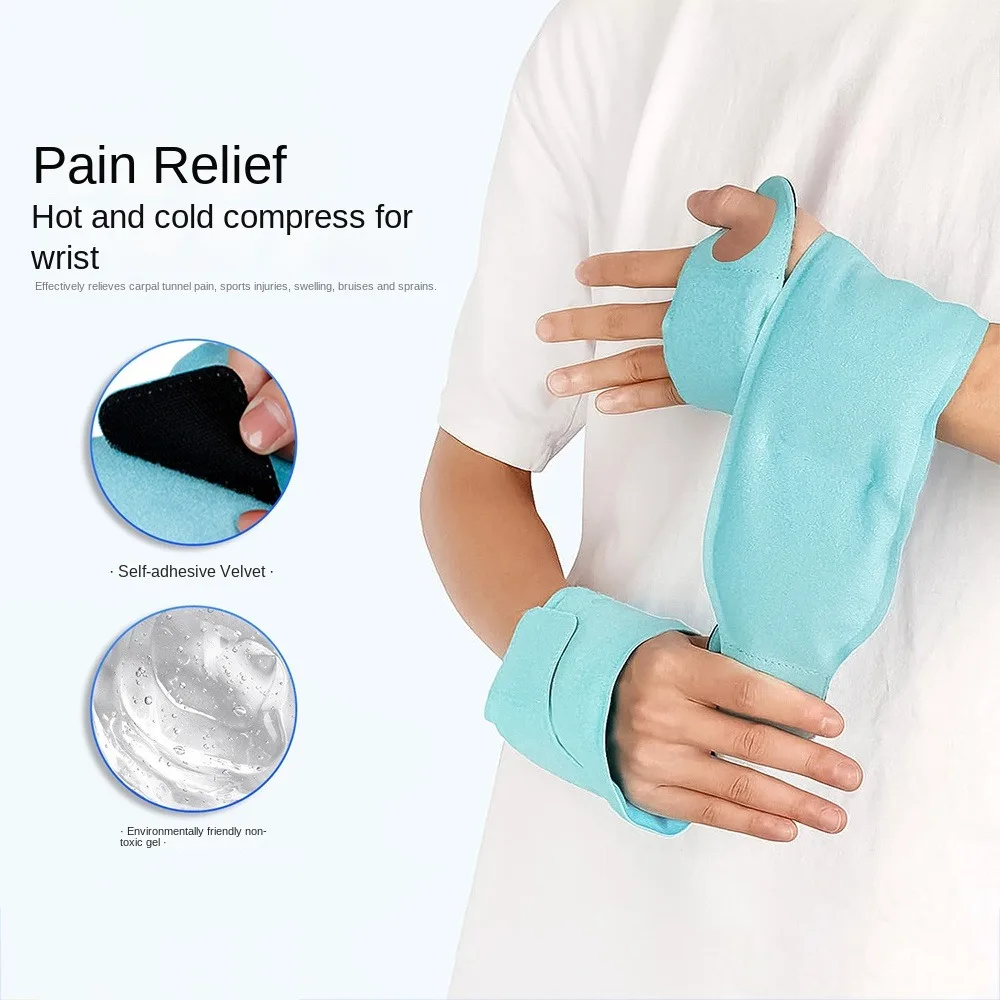 Wrist Ice Pack Wrap For Carpal Tunnel Care, Gel Cold Packs