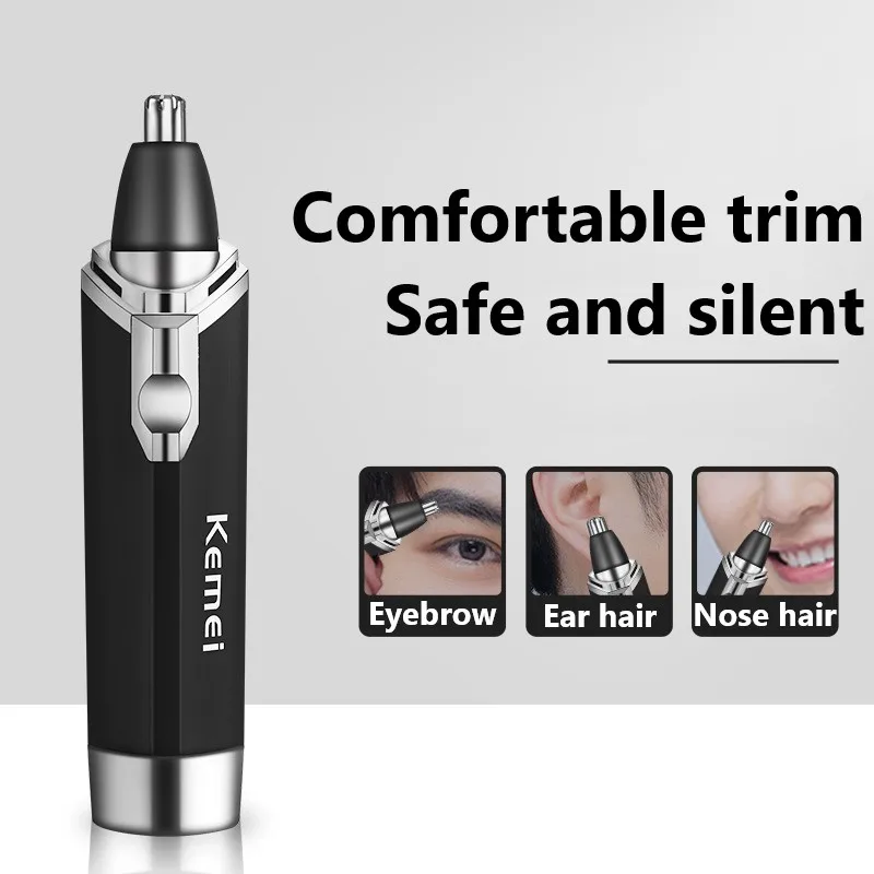 Kemei KM-6512 Fashion Electric Shaving naso Hair Trimmer Safe Face Care rasatura Trimmer per naso Trimer